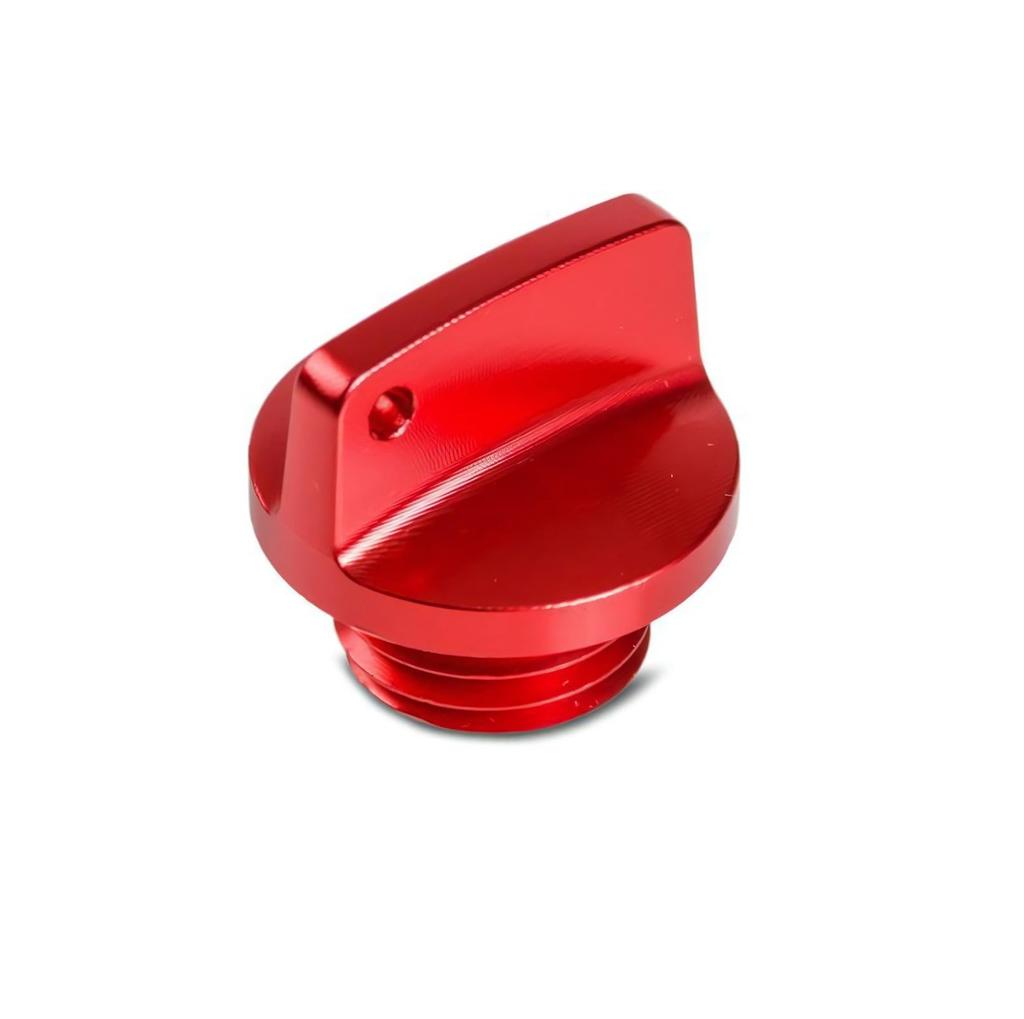 azumafy Filler Cap Cap Universal Aluminum M20x2.5 Motorcycle Lid Cap Filler Cap Custom Replacement (Red)