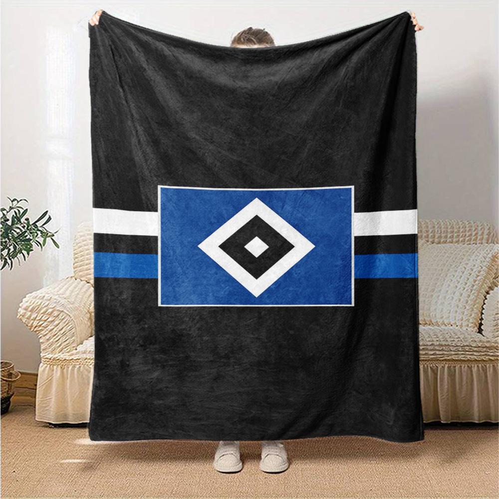 Hamburger SV Print Flanelldecke Hohe Qualität Warm Bequem Decke für Alle Jahreszeiten Perfekt für Geschenke Heimdekoration