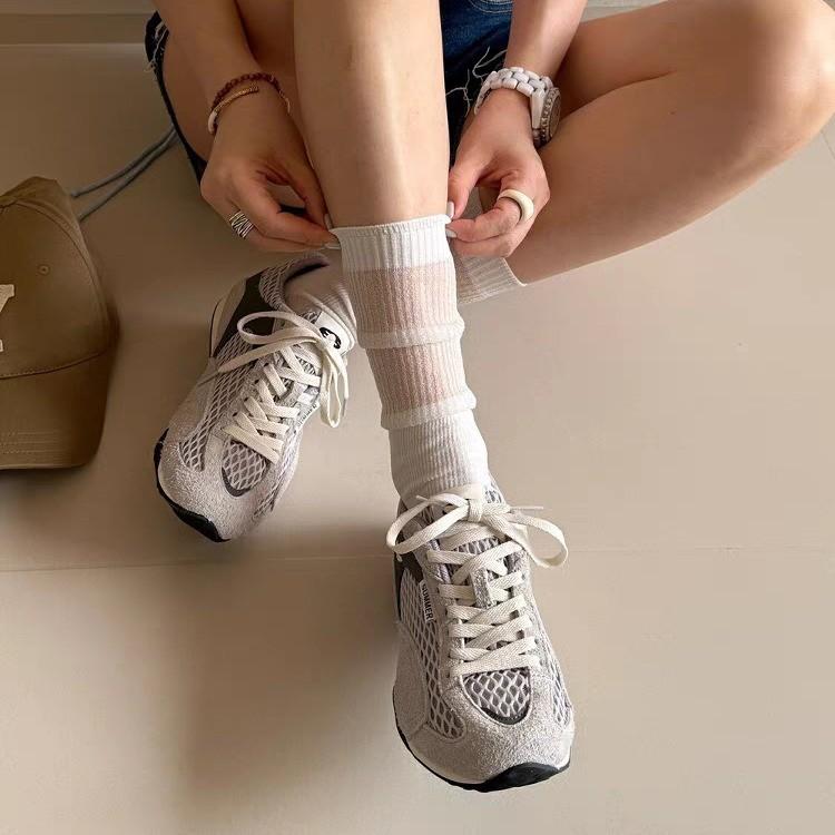 Summer Thin-soled Sports Shoes Women's New Thin Mesh Breathable Casual Shoes Forrest Gump Training Shoes Women's Shoes