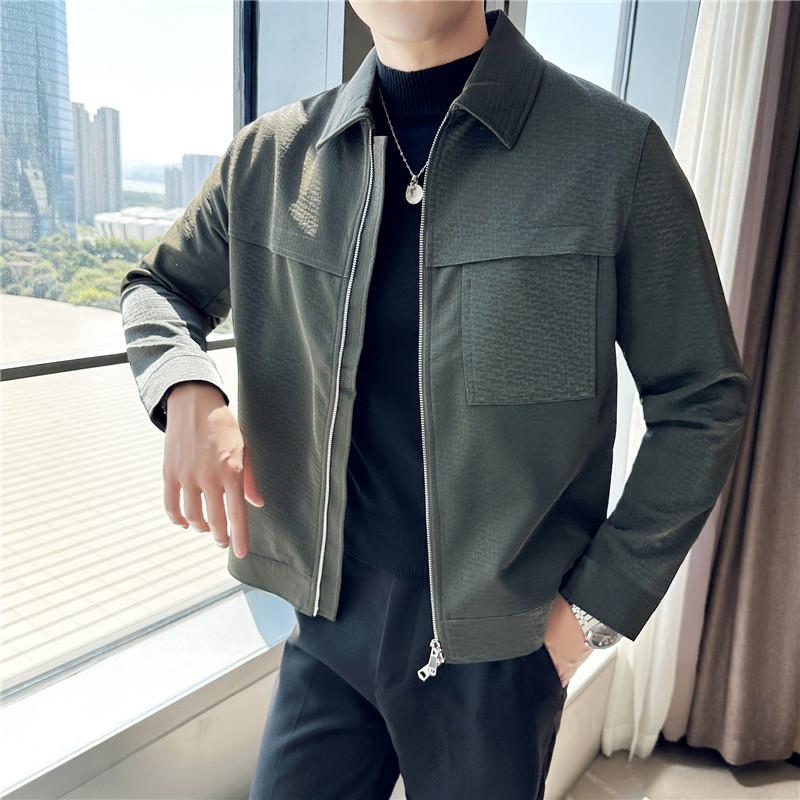 High Quality Men's Casual PU Leather Jackets 2025 Spring Autumn Streetwear Loose Faux Leather Coats Youth Motorcycle Tops