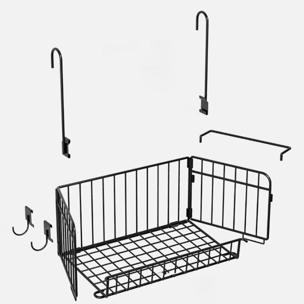 Removable Iron Bathroom Hanging Basket Bathroom Storage Rack Wall Mounted Toilet Storage Basket Toiletries Storage Basket