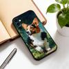 Ölgemälde eines Hundes Handyhülle für Samsung Galaxy A73,A72,A71,A70,A53,A52,A51,Weiche Silikon-Schwarze Hülle