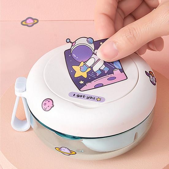 Yousheng Portable Denture Case with Mirror RemovableTray Leak-proof Compact Denture Bath Storage Box for Braces