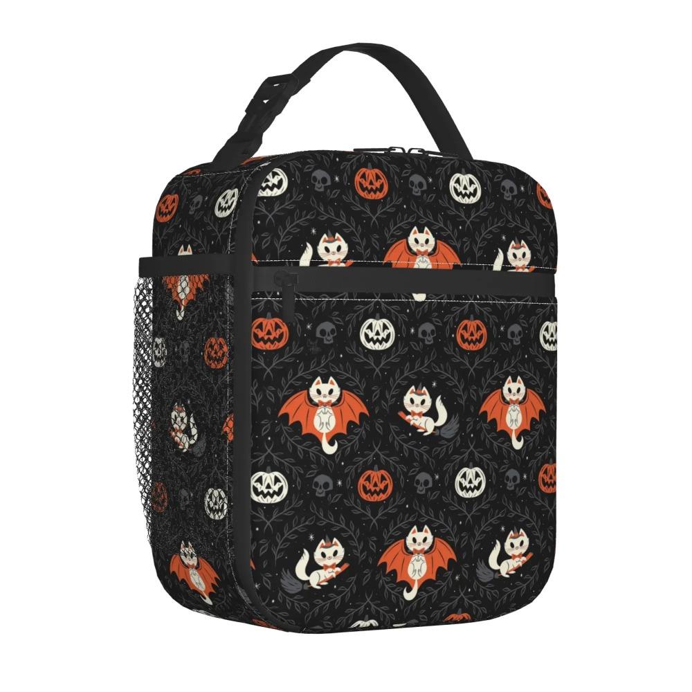 

Хэллоуин Летучие мыши Изолированная сумка для ланча Многоразовая Портативная Водонепроницаемая Ланч-бокс Холодильник Термальная Оксфордская Сумка-тоут для работы Пикника 26x21x11CM зелёный