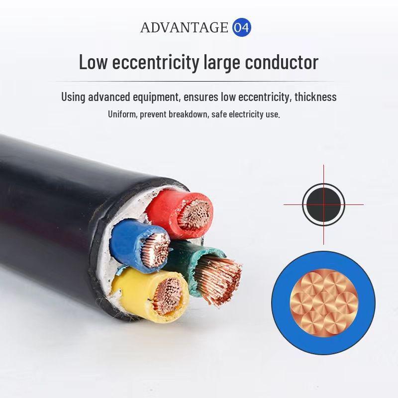 Chint RVV Copper Core Sheathed Wire, Soft 2-5 Core, 10-50 Sq. Wire