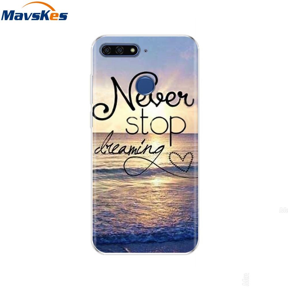 Case For Huawei Honor 7C Case On Huawei Honor7C 5.7 inch Soft Silicone Phone Cover For Huawei Honor 7C Aum-L41 TPU Cases Coque