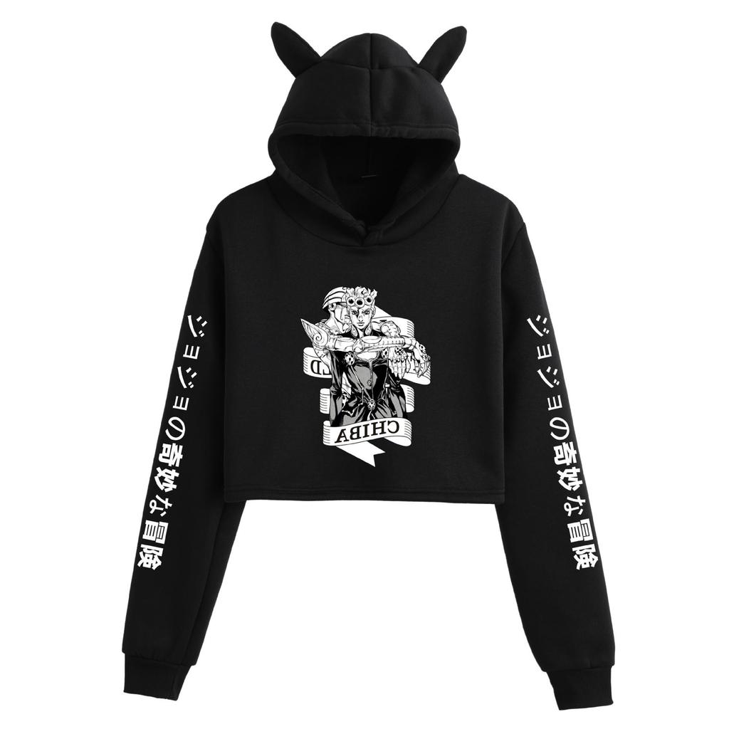 Jojo's Bizarre Adventure Cat Ear Hoodie Jacket for Women