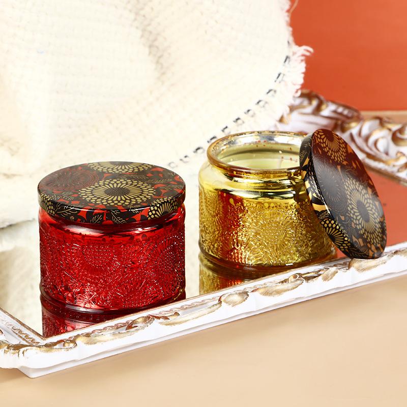 Luxury Scented Decorative Glass Candle Holder Votive Glass Candle Holder Glass Candle