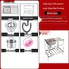 Stainless Steel Single Bowl Kitchen Sink with Floor Stand