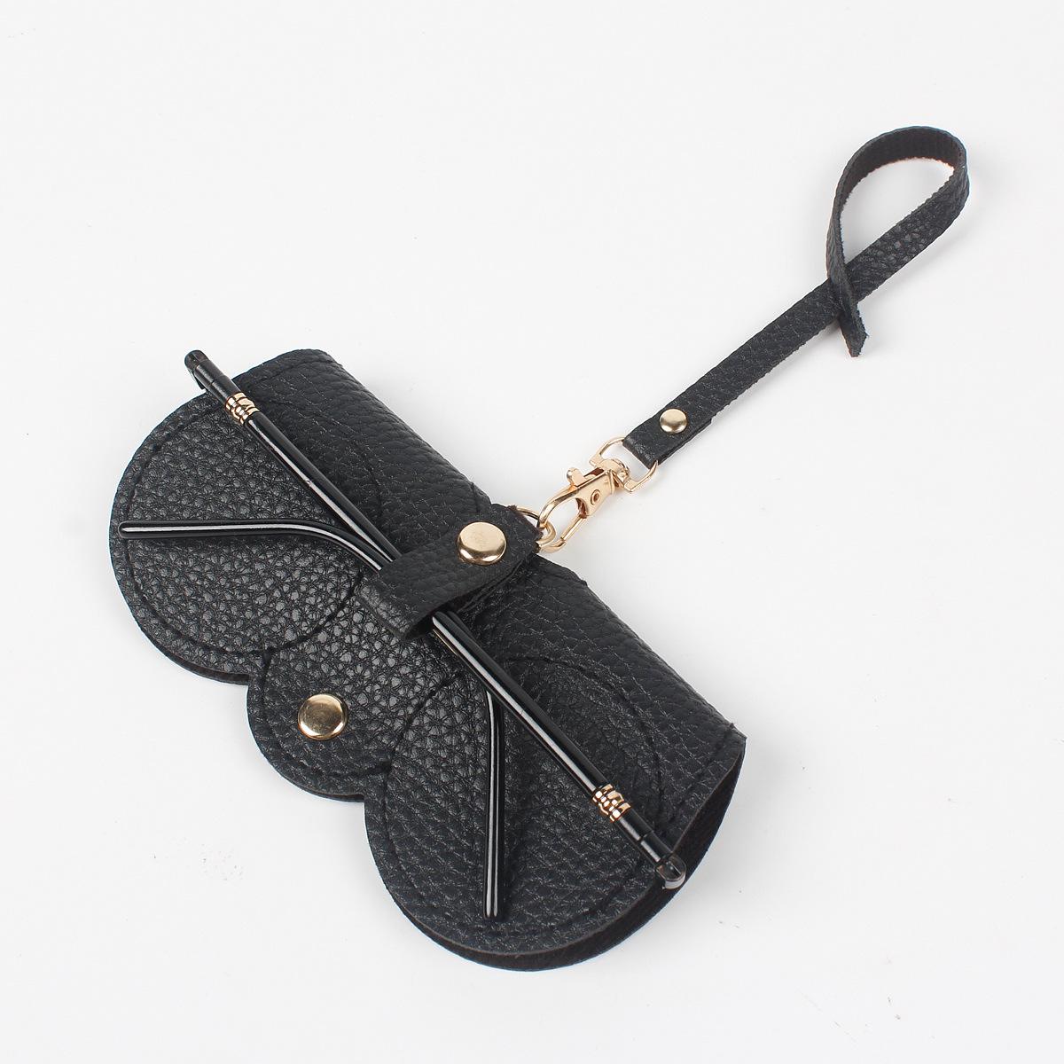 

Роскошная кожаная сумка для очков с возможностью подвешивания — портативное, нейтральное и высококачественное решение для хранения чёрный