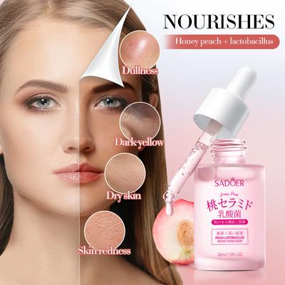 SADOER Nourishing Moisture Essence Peach Lactobacillus Repair Moisturizing Serum