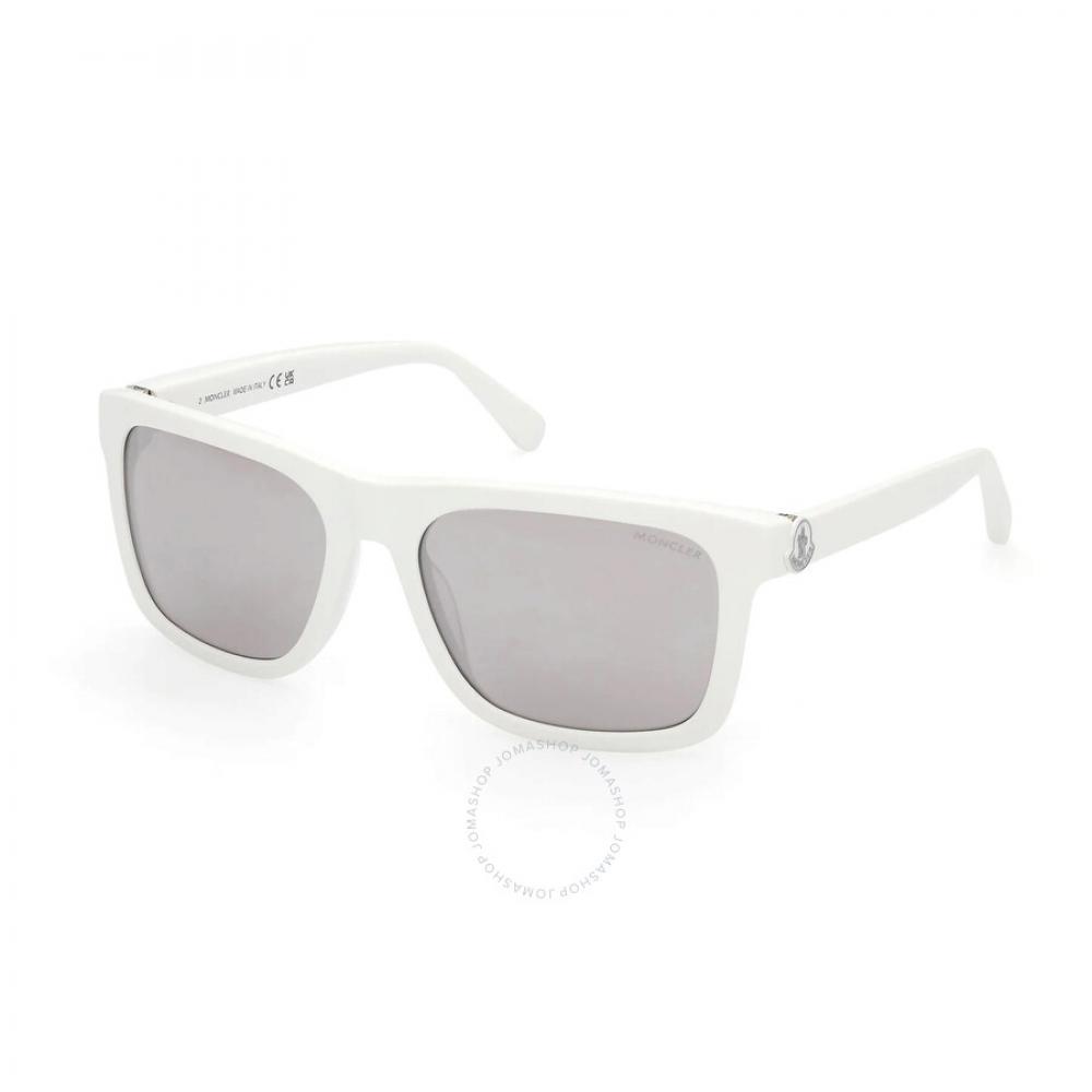 

Moncler Colada Smoke Mirror Прямоугольные мужские солнцезащитные очки ML0285 F 21C 58