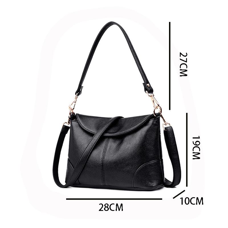 2026 New Fashi Women's crossbody Bag soft PU Leather single-shoulder bag small square bag for middle-aged mothers