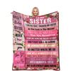 Sisterhood Theme Art Pattern Decorative Throw Blanket for Sofa, Bed, Living Room, and Home Decor Styling