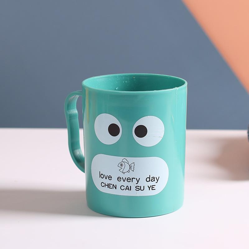 

Милый стаканчик для полоскания рта с большими глазами, детский мультяшный стаканчик для зубной щетки, утолщенный бытовой стаканчик для зубной щетки 501-600ml зелёный