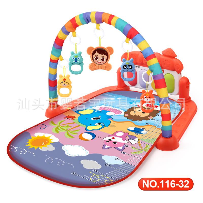 Fitness Stand Baby Music Pedal Piano Game Mat Baby Foot Piano 36 Month Old Newborn Toy