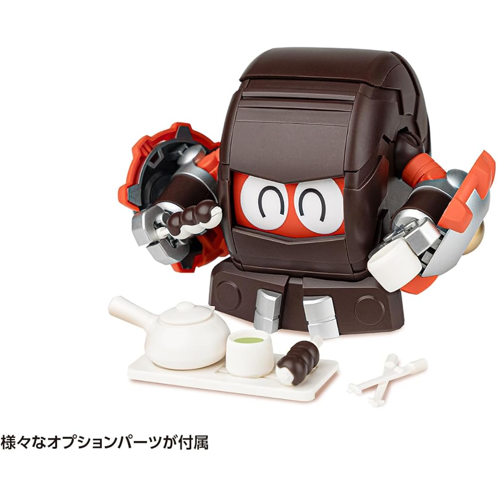 Wave QOSMOS Series Be-Robo Kabutack Gerotan & Dangoron Set Non-Scale Model Kit 10cm Color-Coded Plastic Assembly Robot