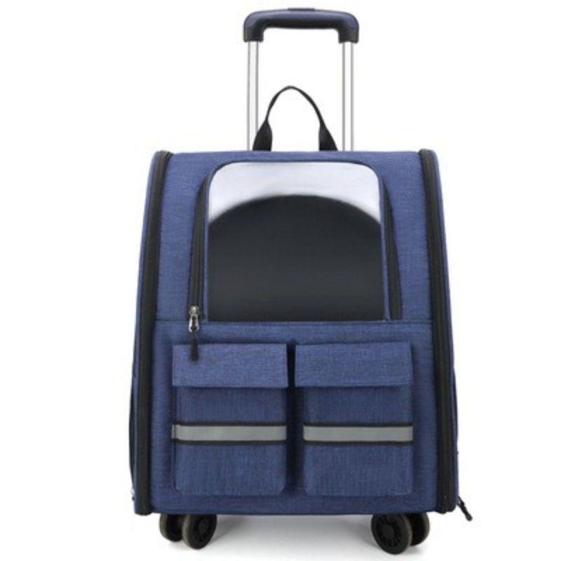 Pet Bag Cat Dog Trolley Suitcase Medium and Small Dog Large Capacity Foldable Out Portable Fat Cat Shoulders