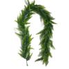 New Artificial Pine Cypress Garland 6FT Lifelike Rattan Vine Greenery Faux Plants for Christmas Indoor Outdoor Decor