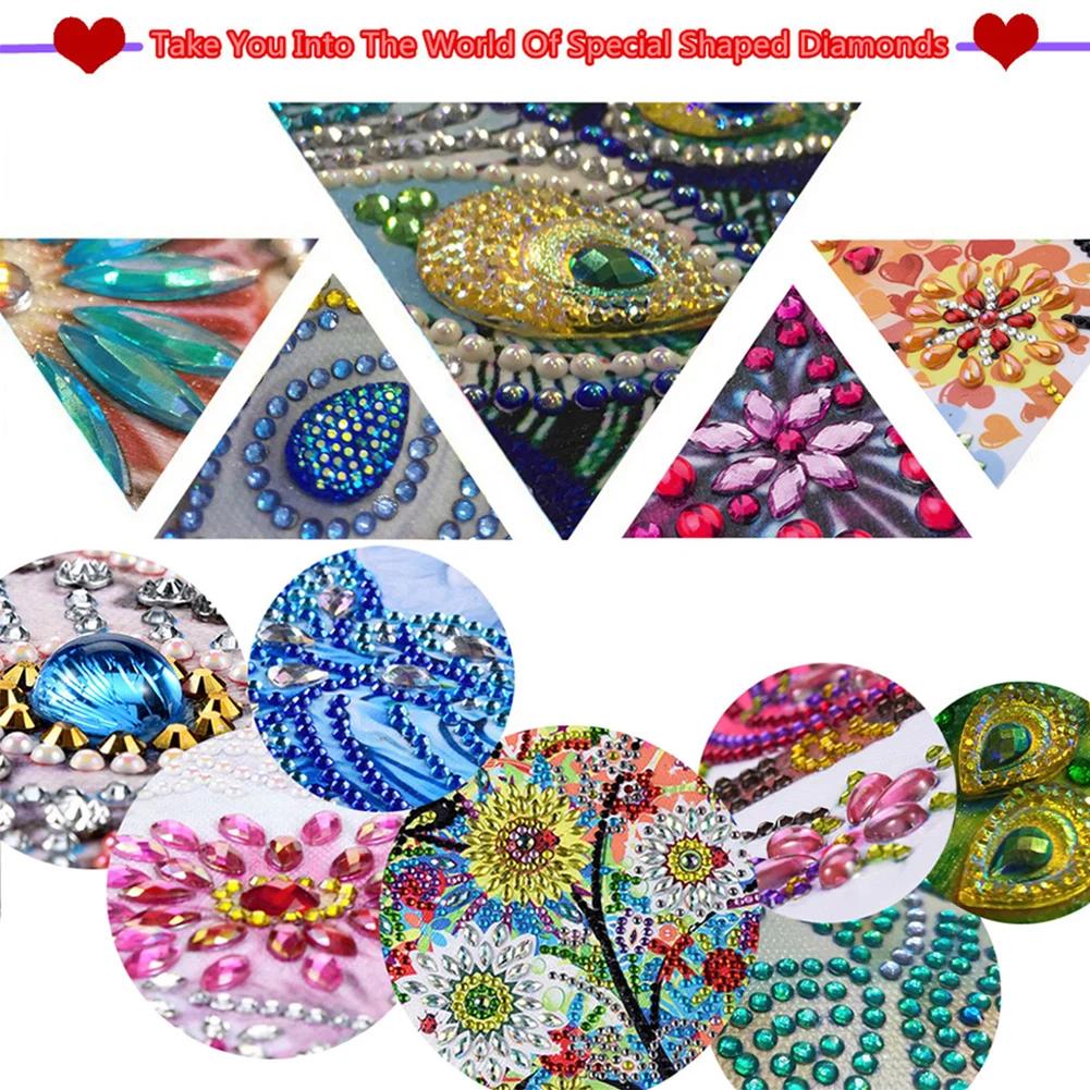 5D DIY Partial Special Shaped Drill Diamond Painting Kit Bald Owl Home Decor