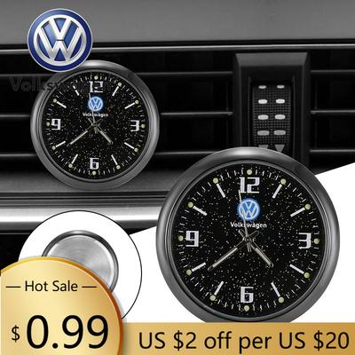 Pro VOLKSWAGEN VW Nové Auto Středová Konzole Klimatizace Křemenné Svítící Hodiny Hodinky Pro Volkswagen Golf Polo Tiguan Passat Tour