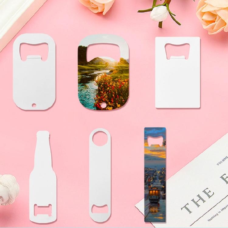 5Pcs Heat Transfer Bottle Openers Customizable Beverage Opener Sublimation Blank Can Opener Multifunctional Kitchen Tool