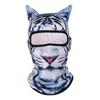 1pc Men's Breathable 3D Animal Ear Balaclava Protective Full Face Suitable for Outdoor Activities, Fun Summer Sunscreen Headwear