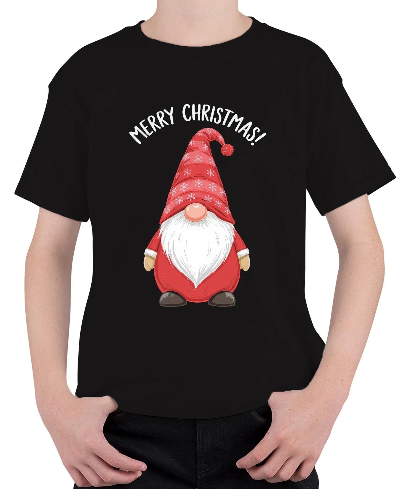 Merry Christmas! Weihnachtsgnom Wichtel Weihnachten Schneeflocken Unisex Kinder XL