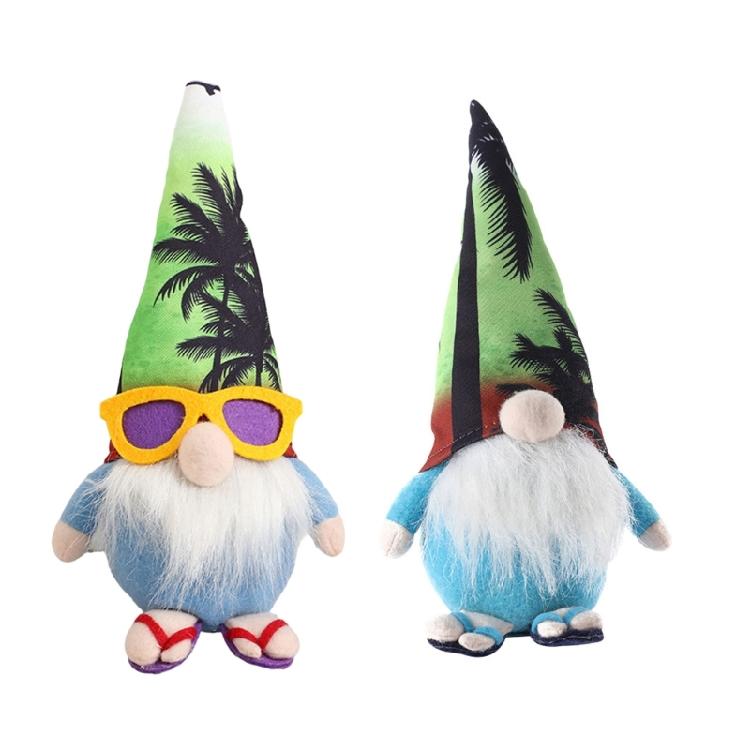 Hawaii Gnome Doll for Farmhouses Tiered Tray Decors Shelf Tomtes Swedish Nisse