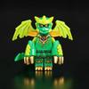 Divine Dragon Form: Two-Color Long Claws Brick Figure Set - Compatible Educational Toy for Boys