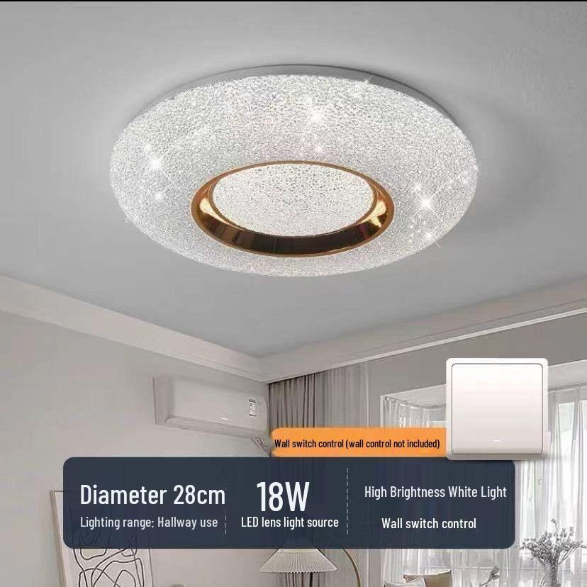 2025 Full Spectrum Super Bright LED Ceiling Light for Master Bedroom & Living Room - Modern Cream Style