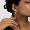 A Pair Of Minimalist Geometric Design Bow Earrings