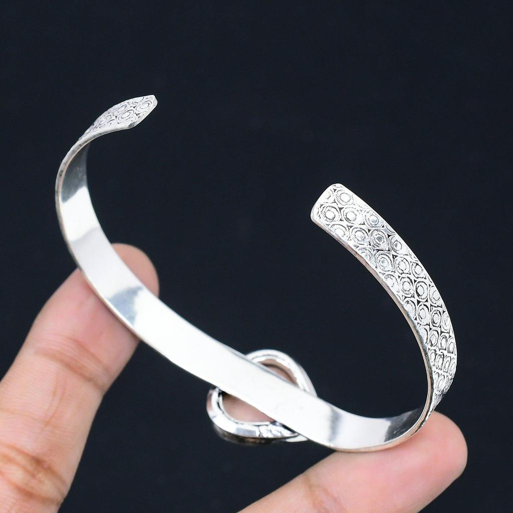 Mothers day Sale Pear Natural Pink Opal Sterling Silver Daughter Bangle Jewelry