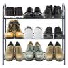 Shelf Shelf Shoes Footwear Cabinet Organizer Stand Metal 3-level Storey