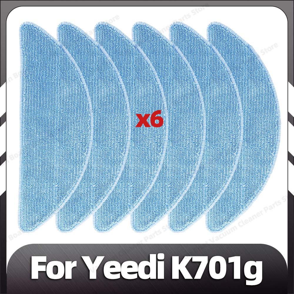 Compatible for Yeedi K701g Replacement Main Roller Side Brush HEPA Filter Mop Pads Spare Parts Accessories