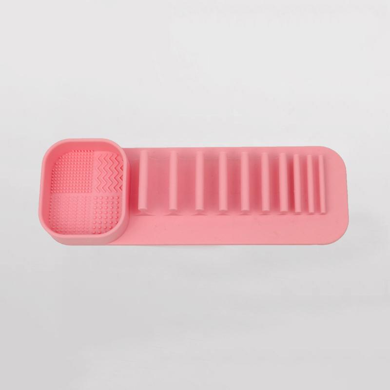 

силиконовая миска для мытья, кисточка для макияжа, коробка для чистки, набор инструментов для сушки яиц, пуховка, шайба, губка для хранения, артефакт 207MM розовый