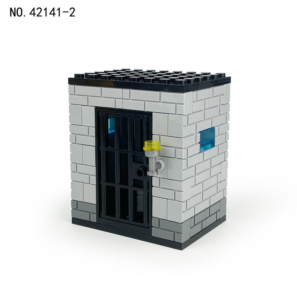 Four 42141 Prison Standard Single Room Children'S Assembly Small Particles Building Block Toy Cell Prisoner