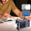 Outdoor Emergency Radio Solar Charging Hand Cranked Weatherproof Emergency Radio with LED Flashlight For Camping