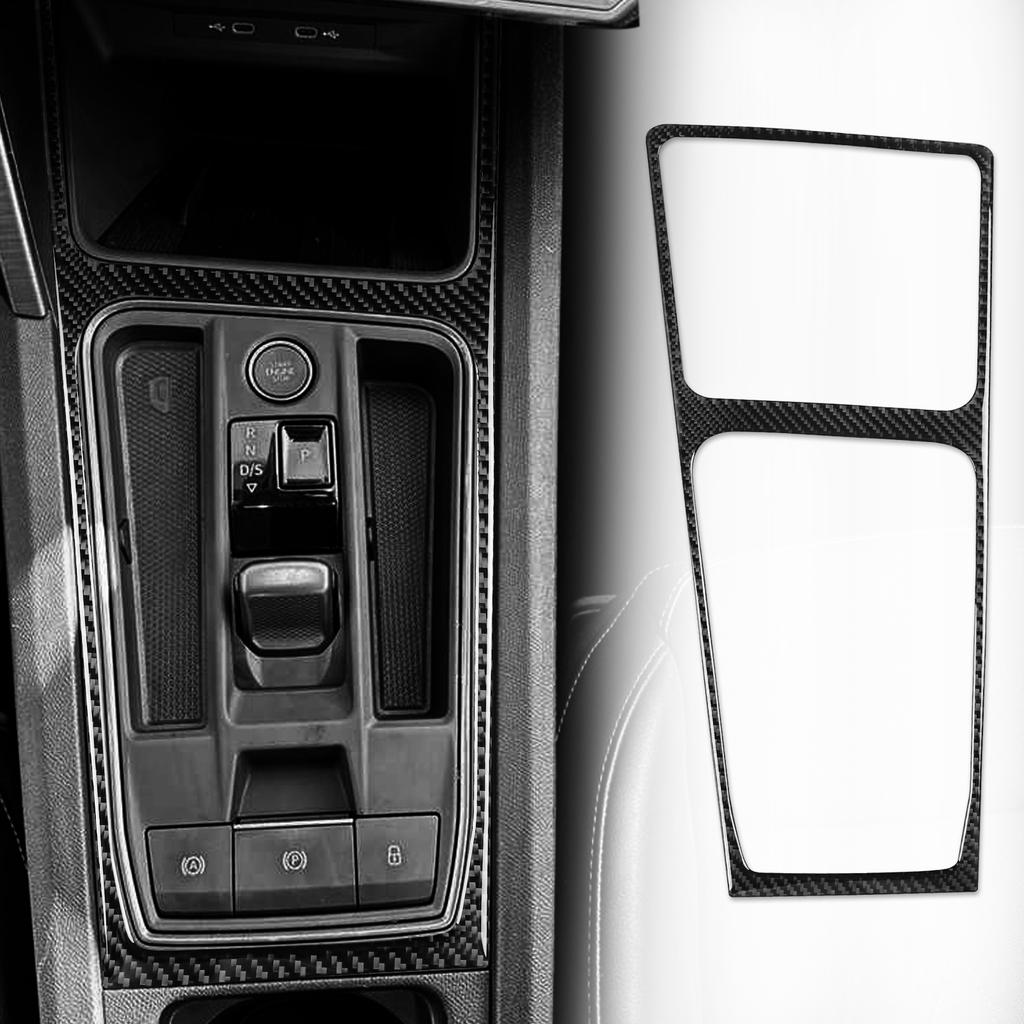 Weicher Kohlefaser-Aufkleber Automatik-Automatikschalthebel für Seat Leon MK4 Cupra Leon Cupra Formentor 2020 2021 2022 2023 2024 LHD RHD