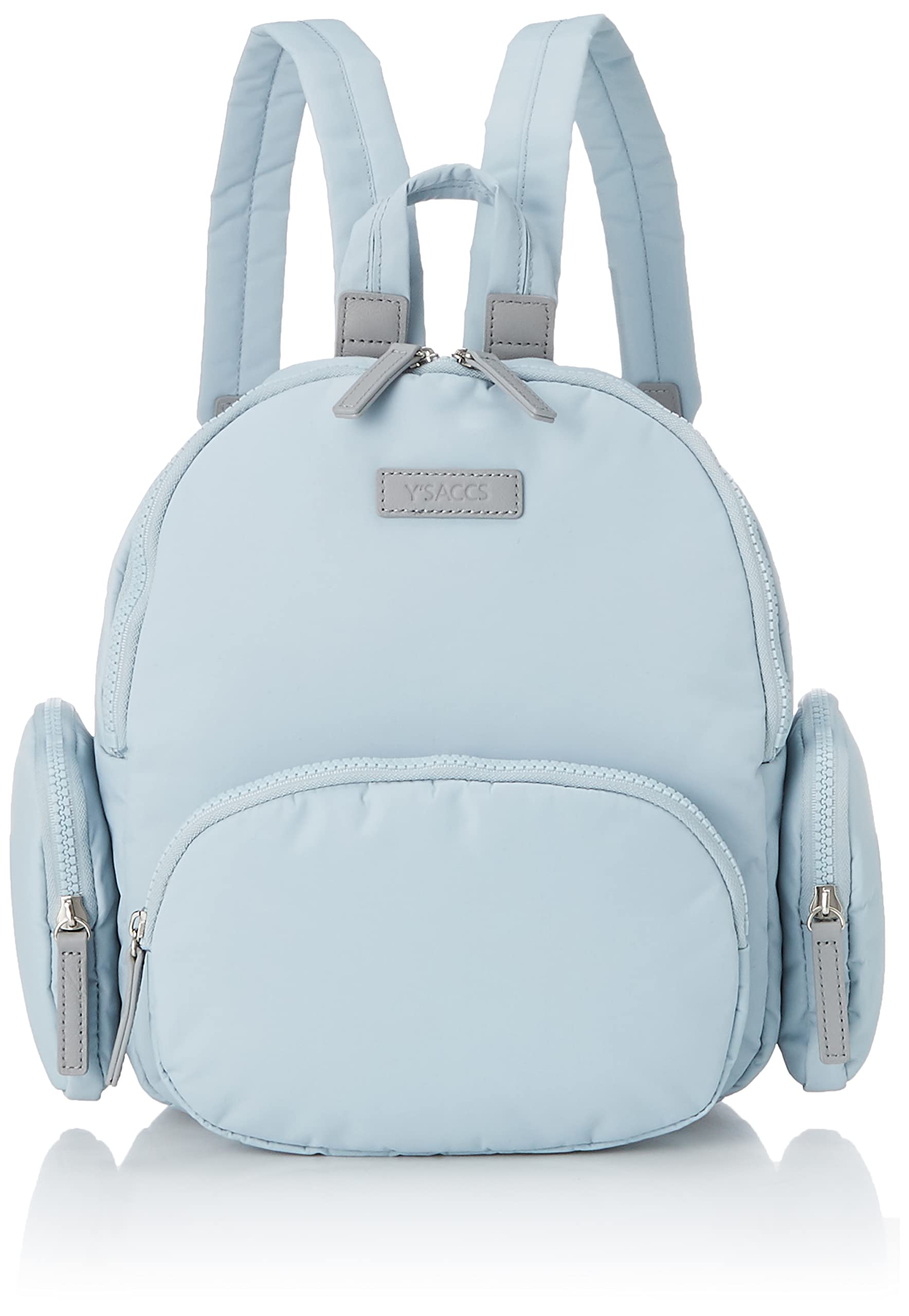 

Сумка, рюкзак женский из переработанного нейлона цвета светло-голубой [Isaac], (62)