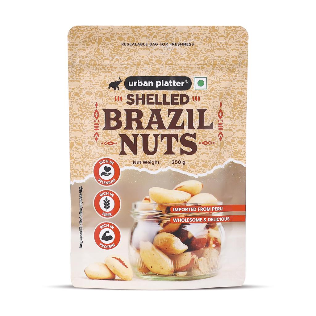 Plato Urbano Nueces de Brasil, 250g (Rico en Selenio | Superalimento | Tomar 1 Diario | Producto del Perú)