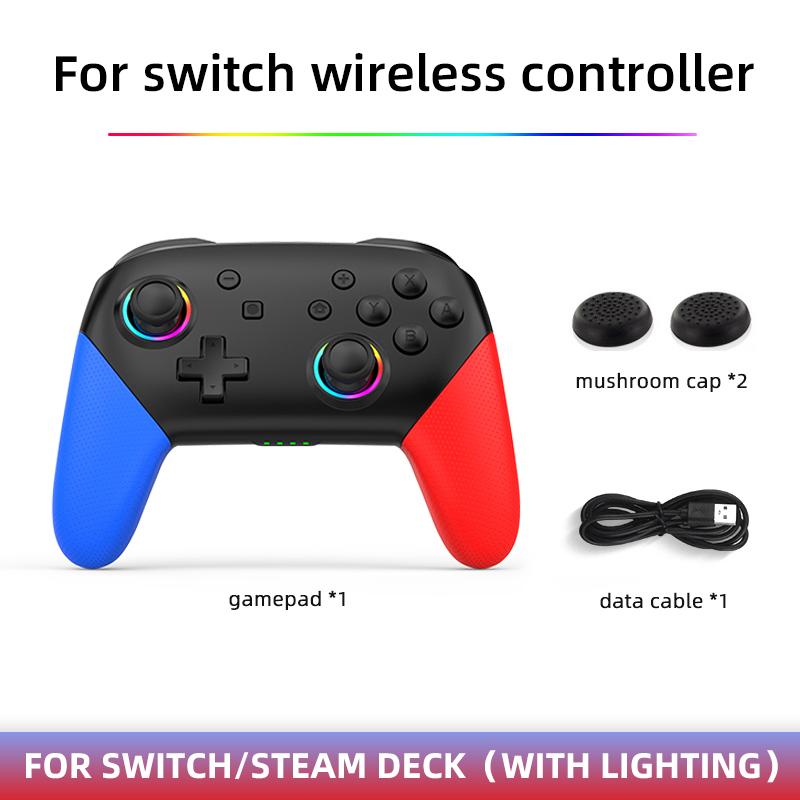 

S12 беспроводной геймпад с RGB подсветкой джойстик для Nintendo Switch/ПК/ANDROID/IOS/Steam шестиосевой гироскоп контроллер