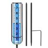 Rain Gauge 7" Capacity Easy To Read Outdoor Rain Gauges Best Rate Metal Rain Guage with Stake for Garden Yard Art Decor
