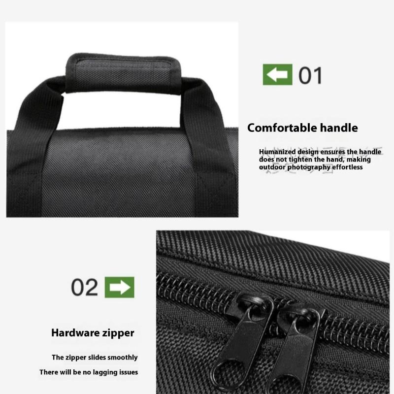 Multifunctional Photography Equipment Carrying Case Wide Shoulder Strap Design Thickened Oxford Cloth Storage Solution