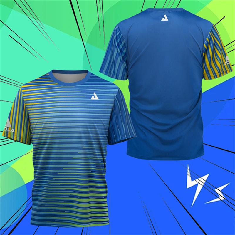 Lake Spot Odzież do tenisa stołowego Męska koszulka Badminton Tennis Szybkoschnąca koszulka męska z krótkim rękawem, oddychająca Klub tenisa stołowego