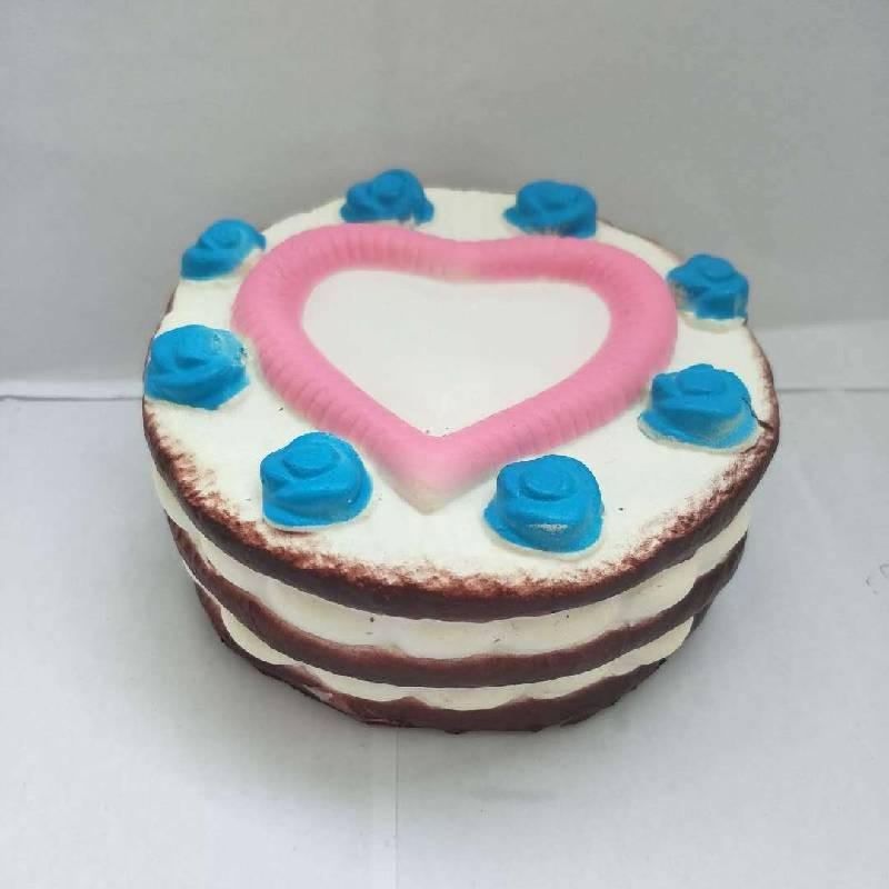 Realistic Shaped Heart Cake Toy Slow Rebound Stress Relief Craft Gift Children