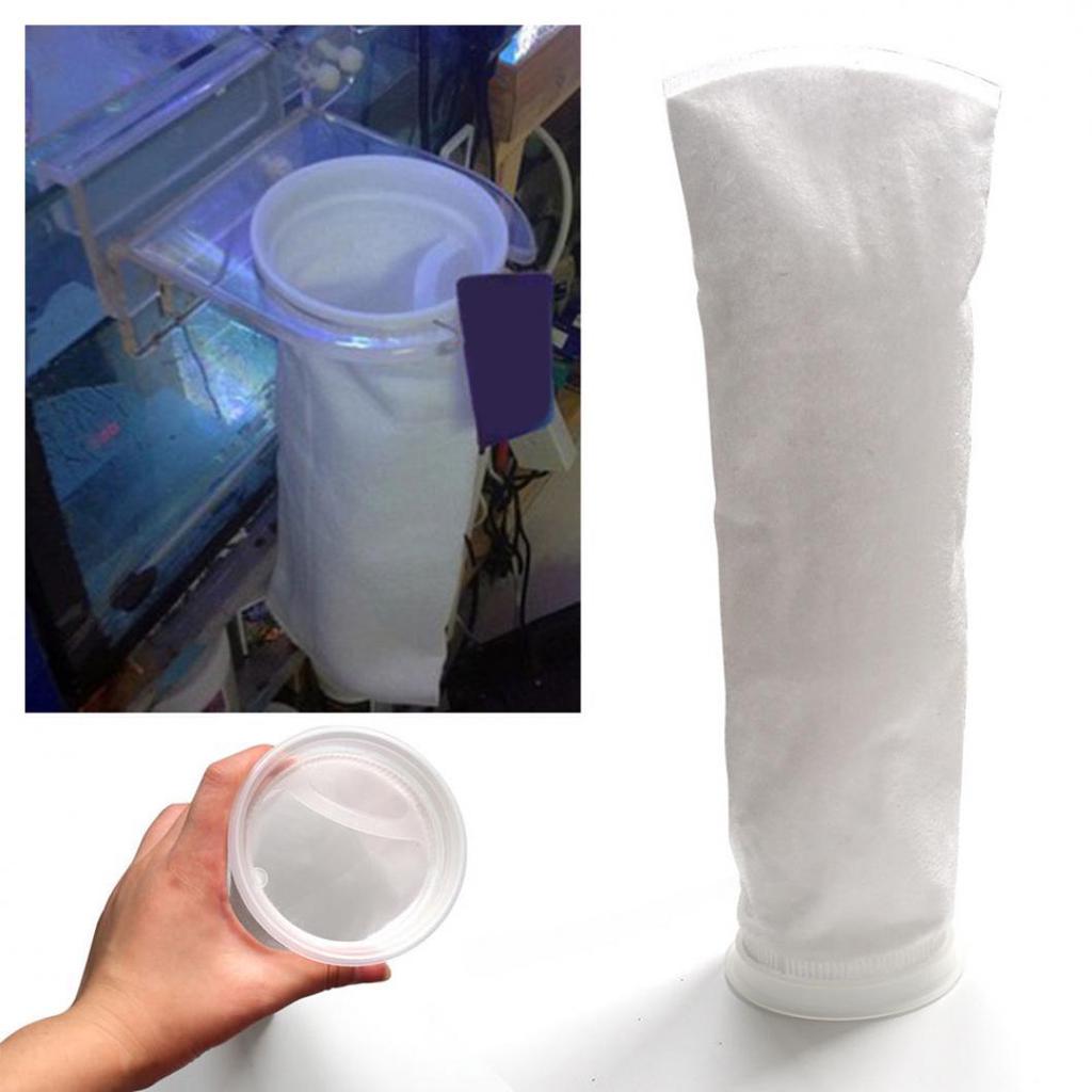 1 Pc 200 Micron 4 X 15 Inch Aquarium Reef Fish Tank Marine Sump Filter Sock Bag