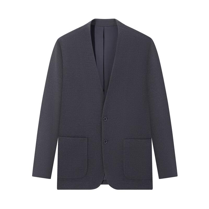 SEVEN Men's New Chinese Style Wool Blend Casual Blazer