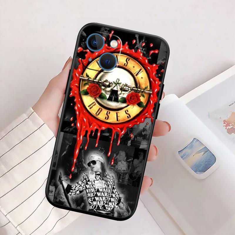 BH24 G-guns R-roses Phone Case for Samsung Galaxy M06 M15 M16 M35 M55 M56 A36 A42 A50 A50S A51 A52 A32 A33 A05 A05S A06 A16 A20