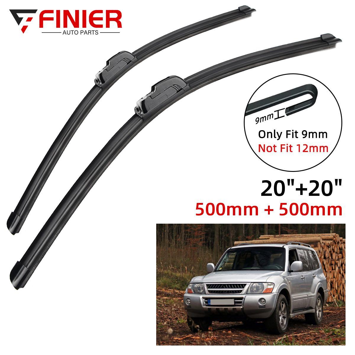 

2 шт. щетки стеклоочистителя для Mitsubishi Pajero MK3 V60 2000-2006 20 20 подходят для переднего лобового стекла, щетки для окон, резак, аксессуары 2004 2005 2006